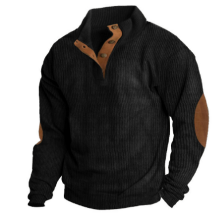 Levoire | Pull chaud pour hommes vintage Noir
