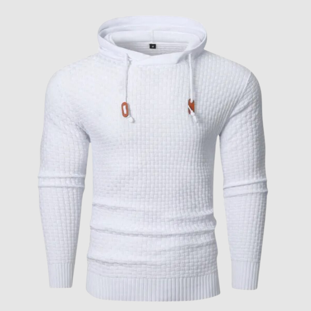 Levoire | Pull A Capuche FR Hommes Chaud Blanc