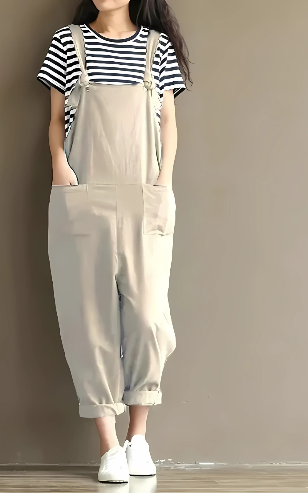 Levoire | Sarouel Femme Confort Et Style Décontracté Beige