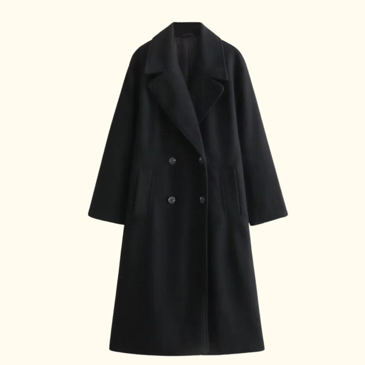 Levoire | Chic Robe Manteau Noir