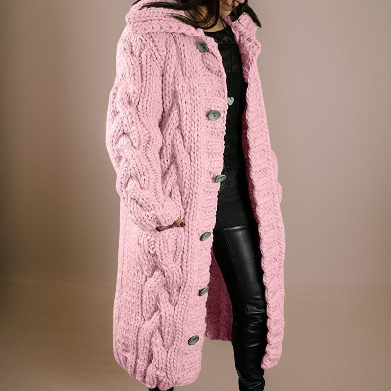 Levoire | Long Cardigan Femmes Cozy Days Rose clair