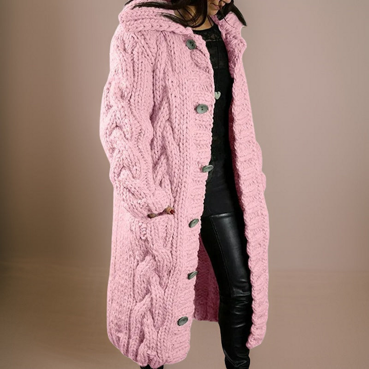 Levoire | Long Cardigan Femmes Cozy Days Rose clair