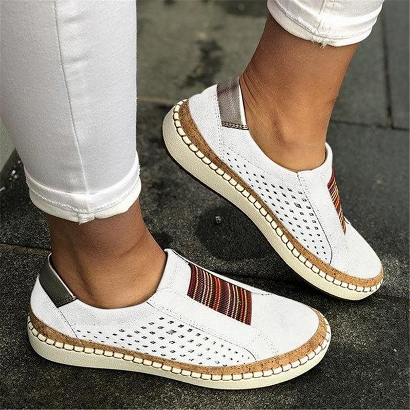 Levoire | Chaussures Pour Femmes Avec Fermeture Élastique Sneakers Blanc