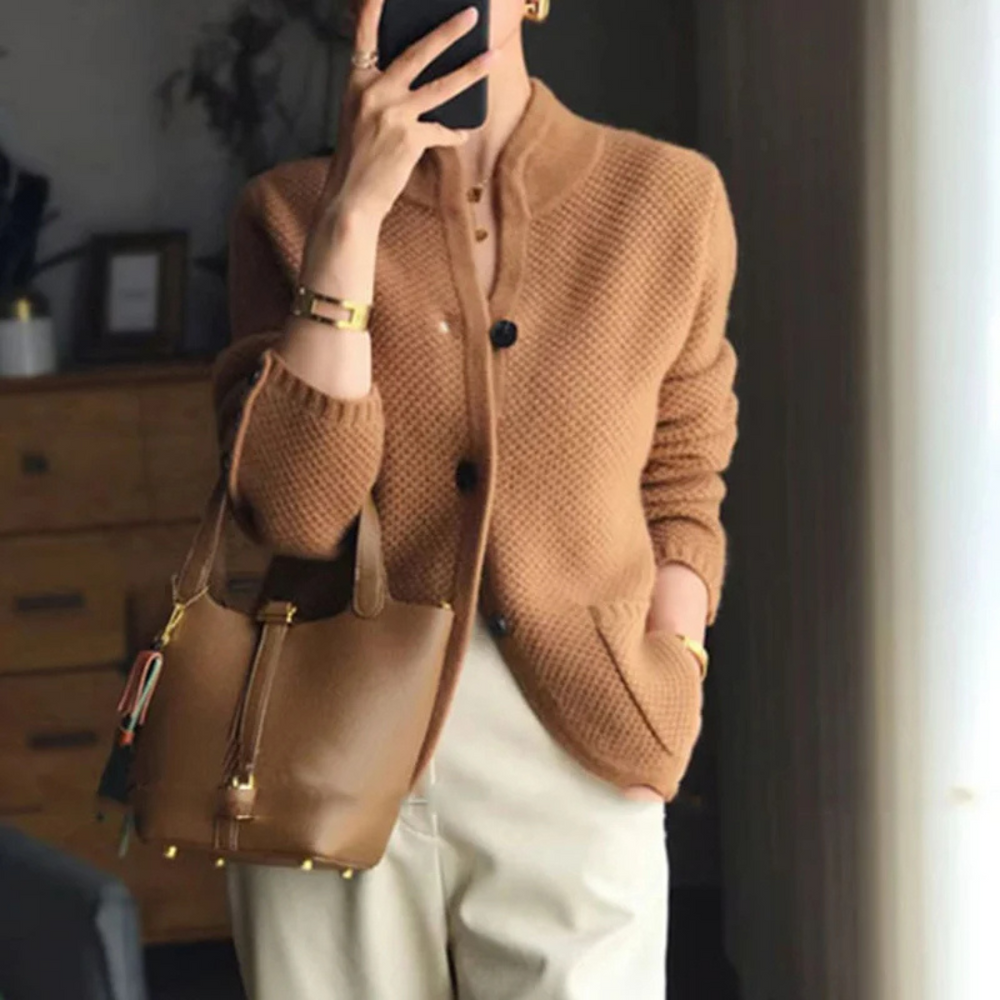 Levoire cardigan douillet Marron