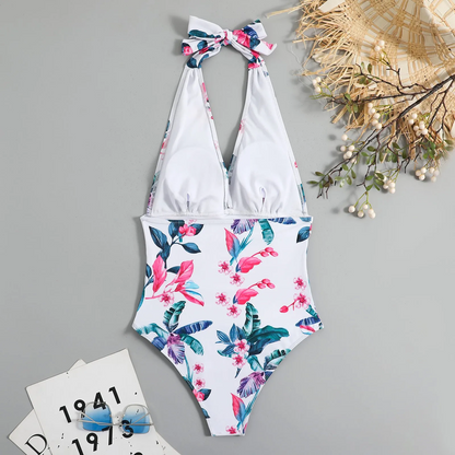 Levoire | Bikini Maillot De Bain Diviseur Unicolore Croisé Noué