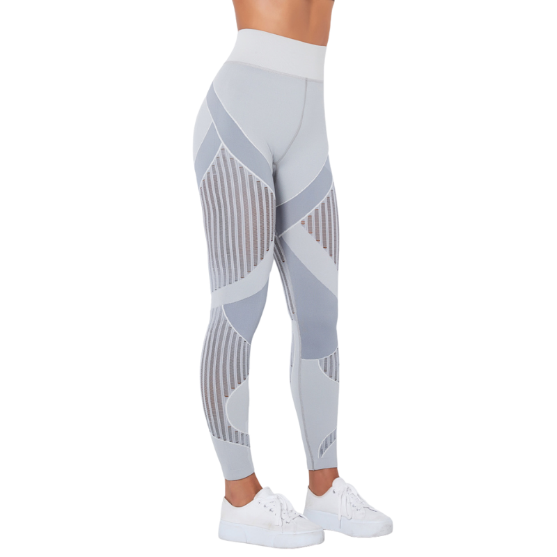 Levoire | Leggings de sport avec Tissu Respirant et Design Unique pour Femmes Gris