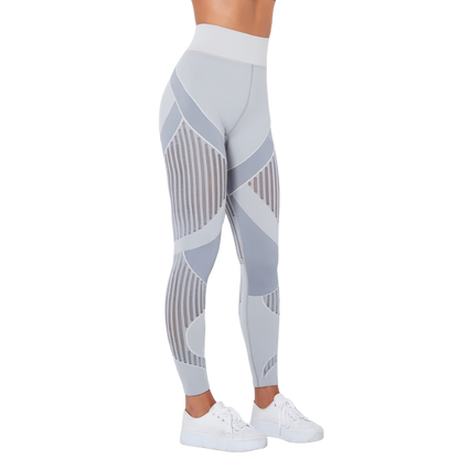 Levoire | Leggings de sport avec Tissu Respirant et Design Unique pour Femmes Gris