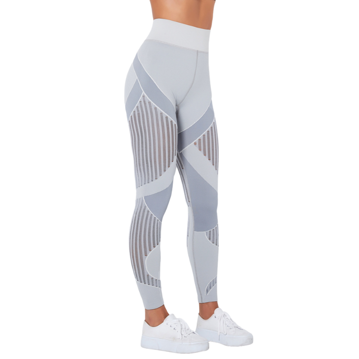 Levoire | Leggings de sport avec Tissu Respirant et Design Unique pour Femmes Gris
