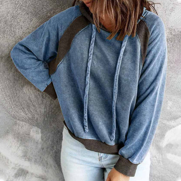 Levoire | Sweat À Capuche Avec Manches Longues Bleu