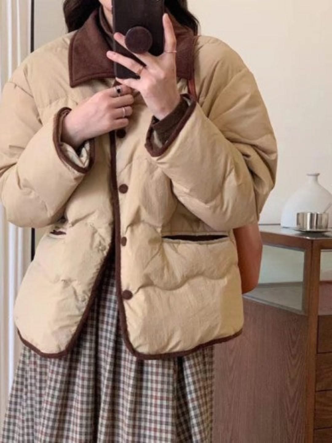 Levoire | Veste Courte En Duvet Pour Femmes Pour Le Style Et Le Confort Vert olive