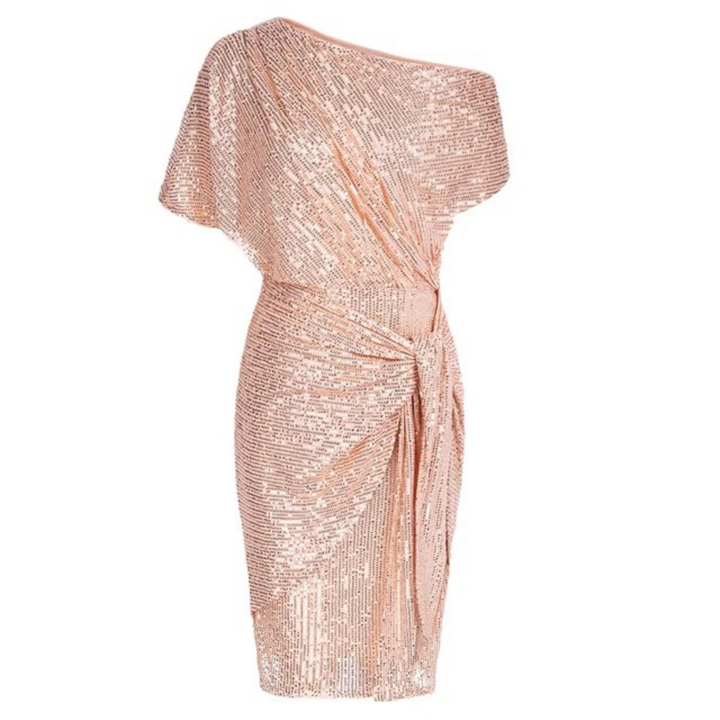 Levoire | Robe élégante en sequins ajustée pour femmes Rosa clair