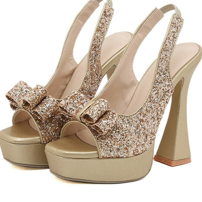 Levoire | Élégantes Chaussures De Gala À Talons Avec Lacets Et Talon Plat Ou