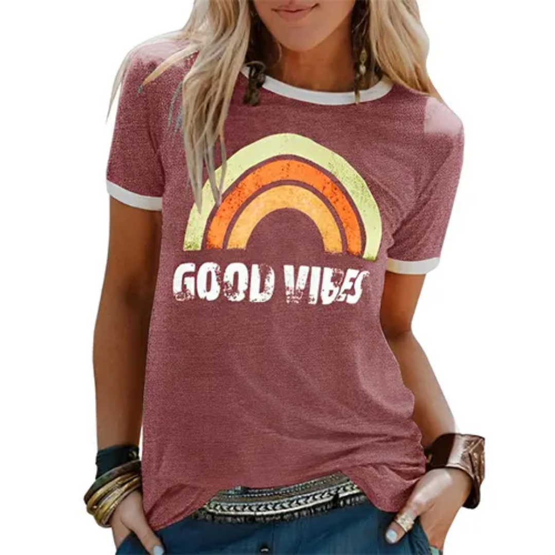 Levoire | T-Shirt Manches Courtes Col Rond L'Été Rot
