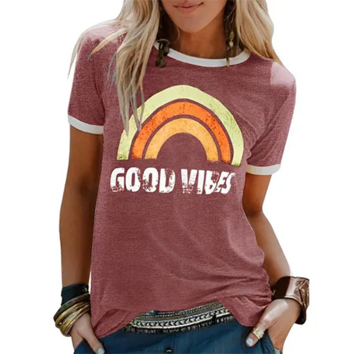 Levoire | T-Shirt Manches Courtes Col Rond L'Été Rot