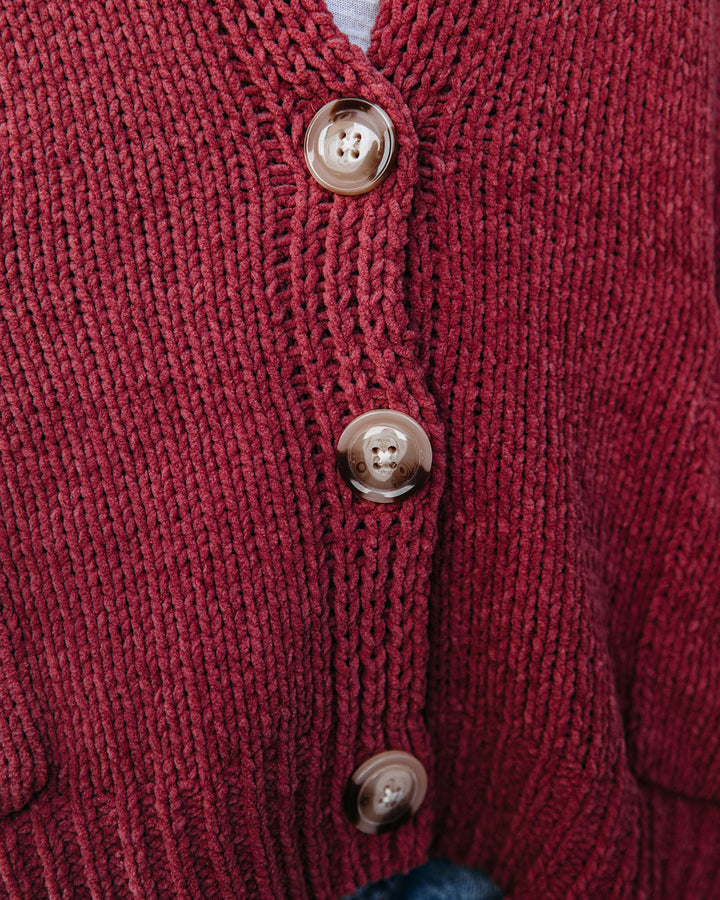 Levoire | Boutonnage Cardigan Avec Poches Rose Pâle