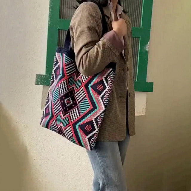 Levoire | Sac Tricoté Géométrique