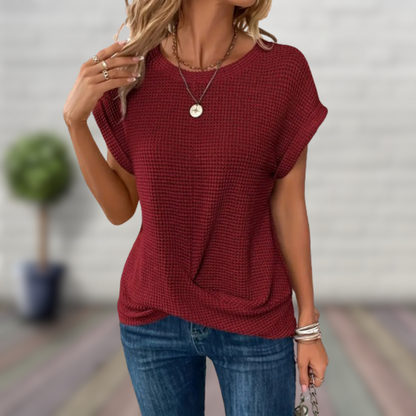 Levoire | Pull à manches courtes Bordeaux