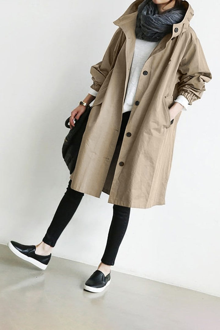 Levoire | Veste À Capuche Pour La Mi-Saison Beige