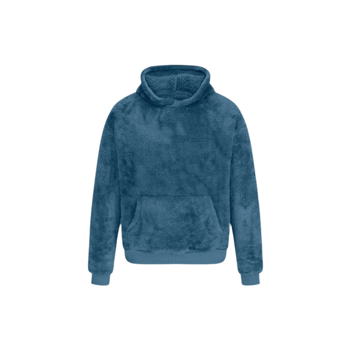 Levoire | Manteau Teddy Luxe Pour Hommes Bleu