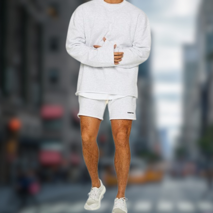 Levoire | Set Sweater et Shorts Bianco