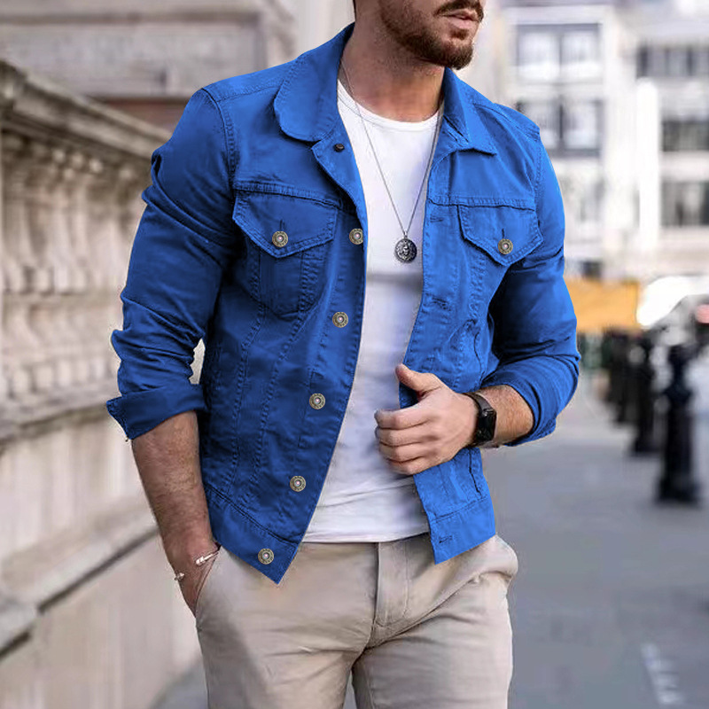 Levoire | Classique, Veste En Jean Teintée bleu