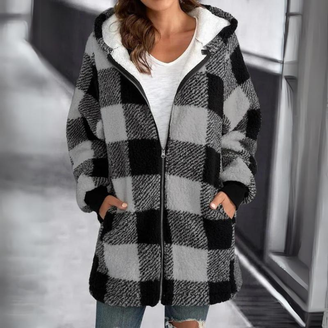 Levoire | Hoodie Surdimensionné Avec Doublure En Fausse Fourrure Pour Femmes Gris