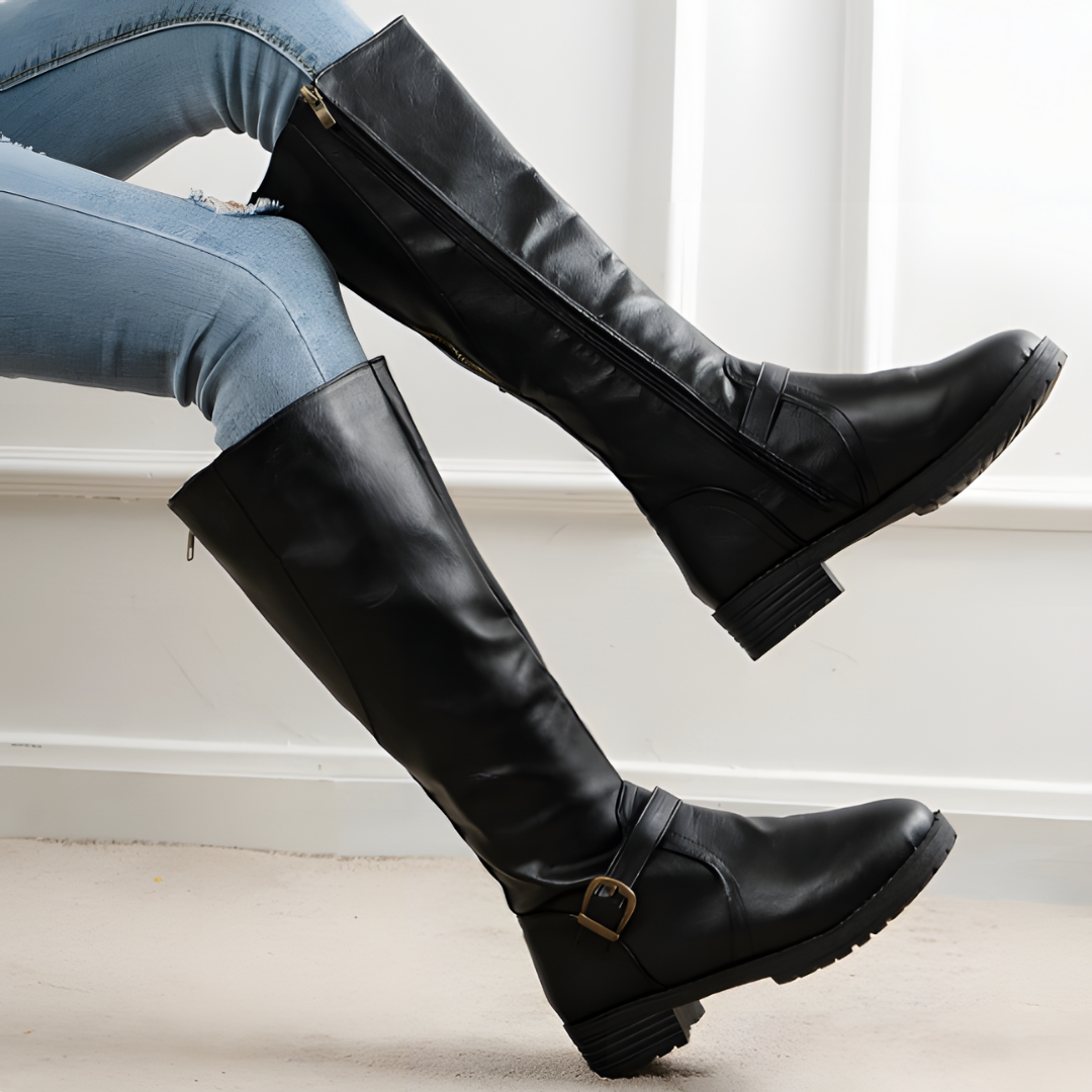 Levoire | Bottes élégantes jusqu'au genou Noir