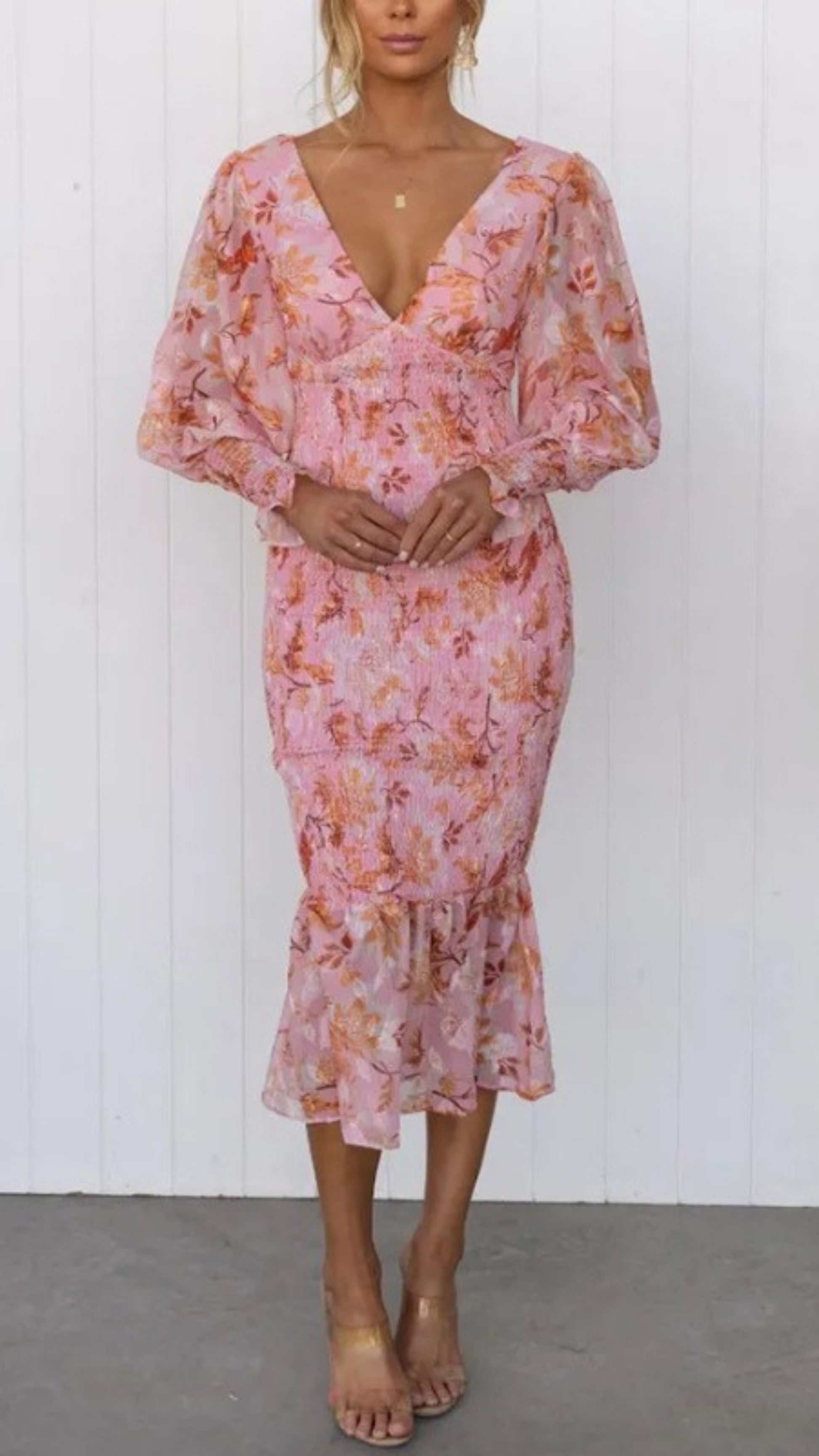 Levoire | Robe À Décolleté En V Rosa