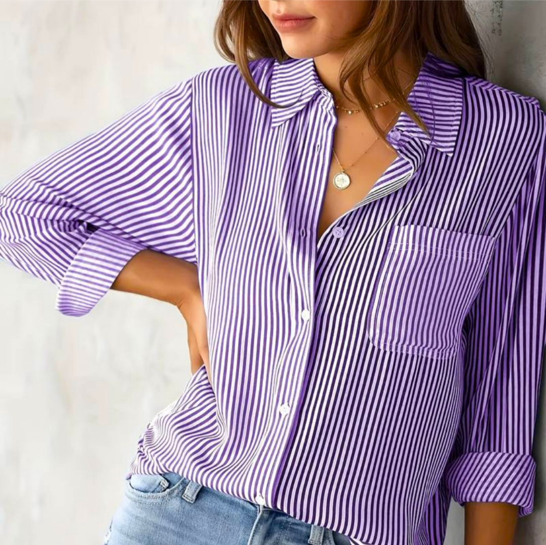 Levoire | Légantes Blouses Chemises FR Femmes Manches Longues Pourpre