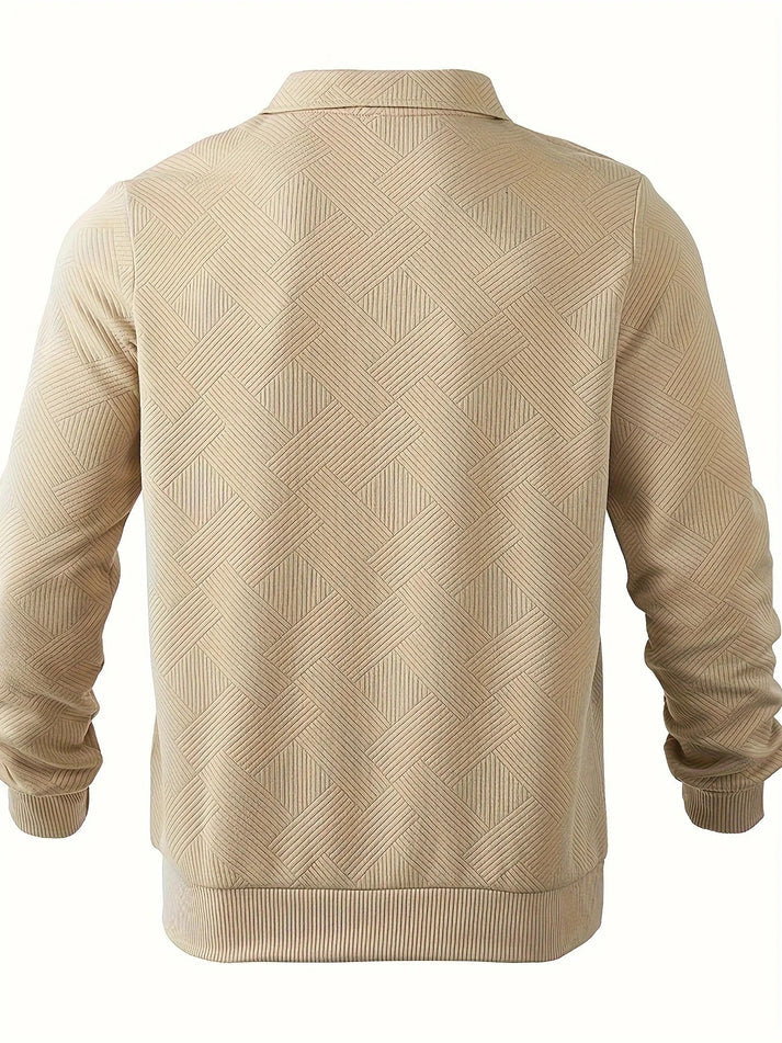 Levoire | Pull Avec Demi-Zip Et Motif Géométrique