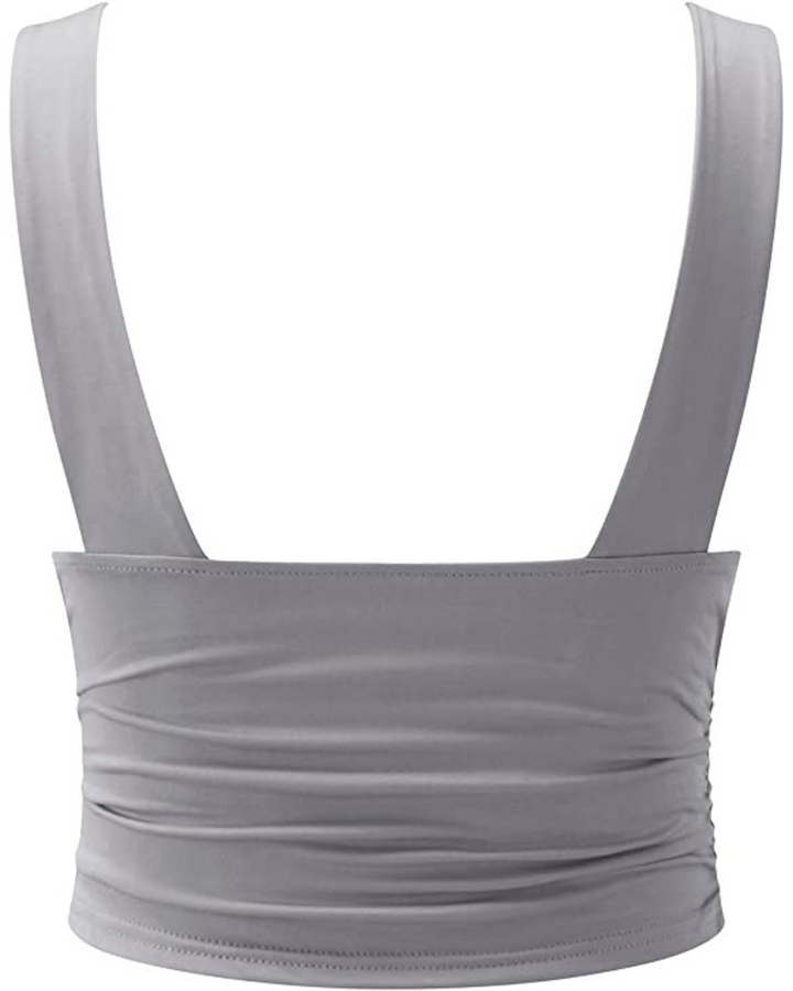 Levoire | Haut élégant pour femmes Top sans manches chic de coupe courte avec décolleté en V