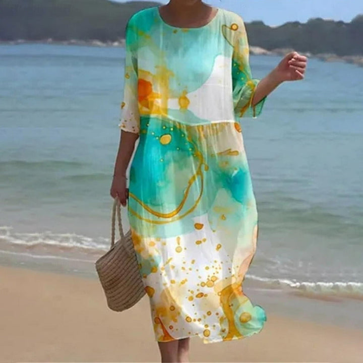 Levoire | Élégant robe de ventre robe florale Vert