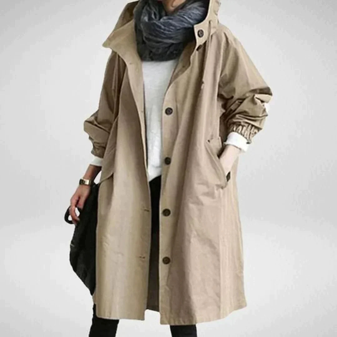Levoire | Manteau Impermable FR Femmes Long Khaki