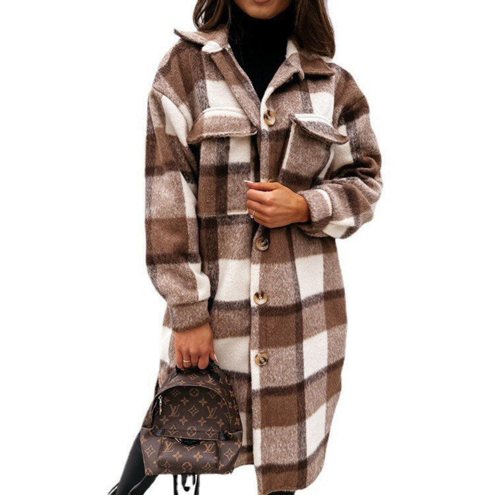 Levoire | Chauffe Trench Femmes Long Marron foncé