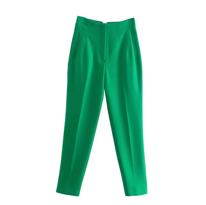 Levoire | Pantalon Cropped Taille Haute Vert