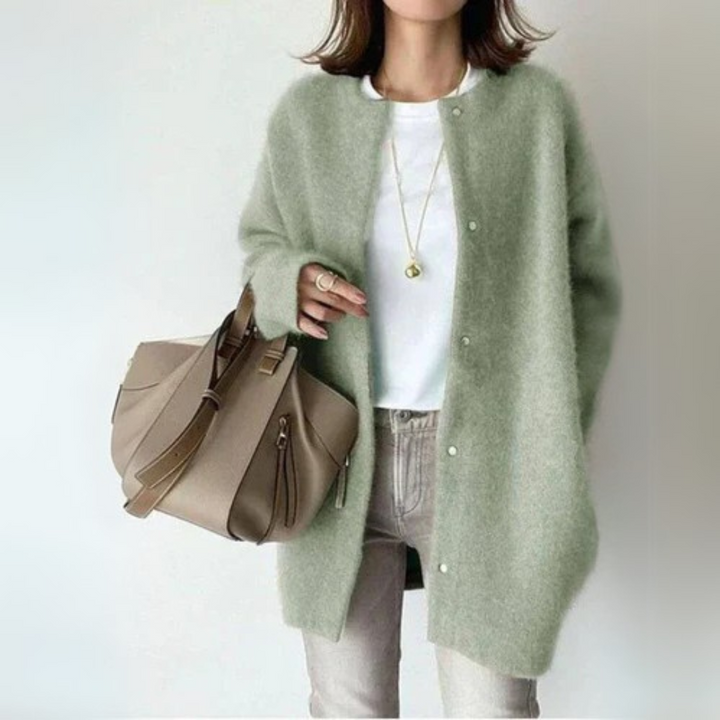 Levoire | Élégant Gilet Tricoté Pour Femmes Vert