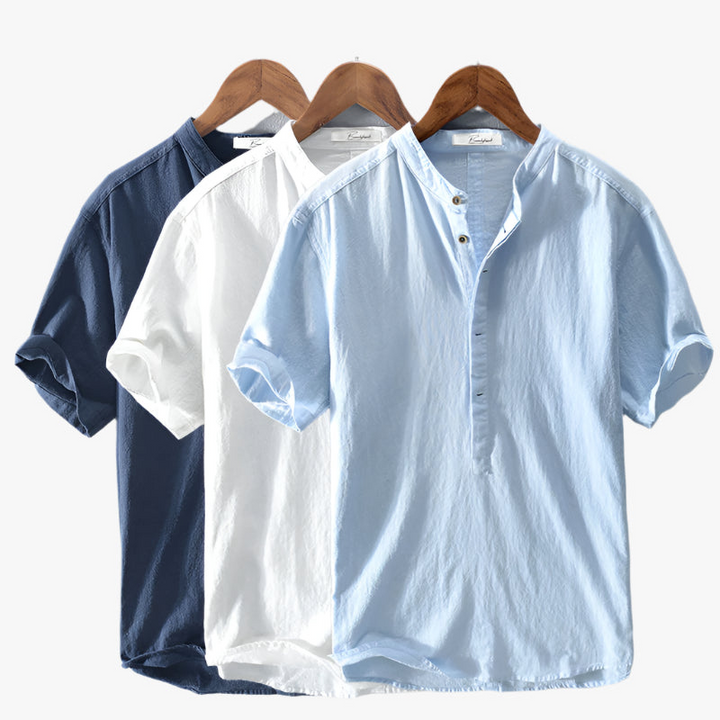 Levoire | Chemise en lin décontractée pour hommes T-Shirt d'été pour hommes