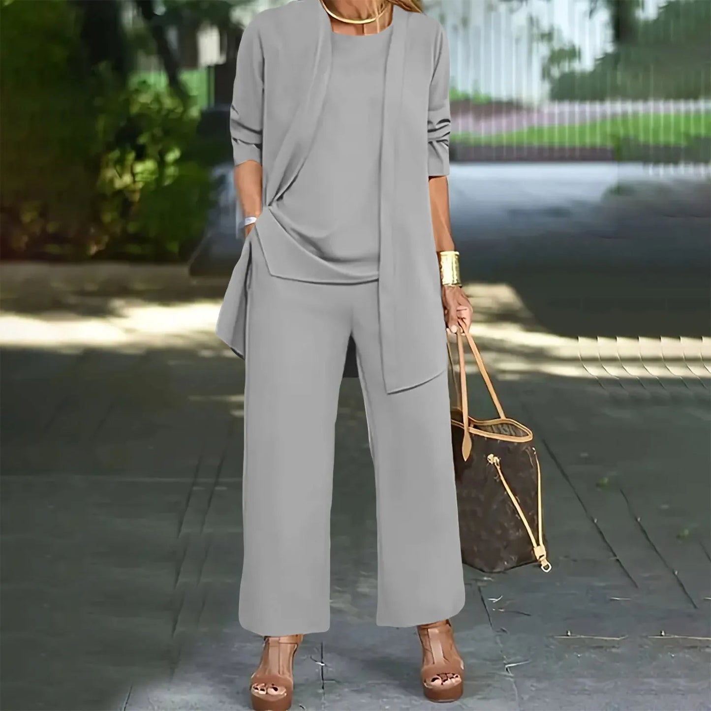 Levoire | Ensemble trois pièces pour femmes Gris