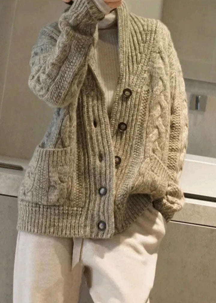 Levoire | Couleur Camel Veste À Boutons Avec Poches
