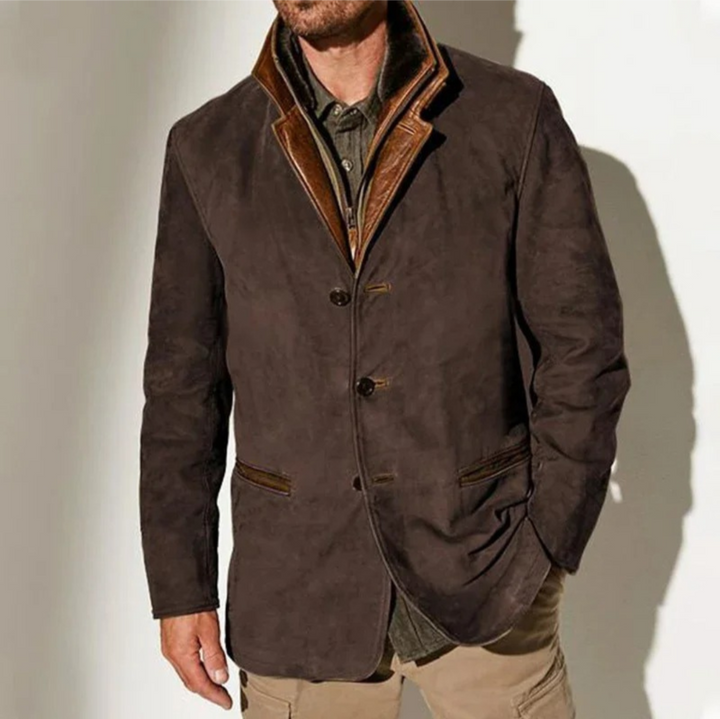 Levoire | Jacke FR Hommes Chaud FR Froid Temperatures Marron foncé