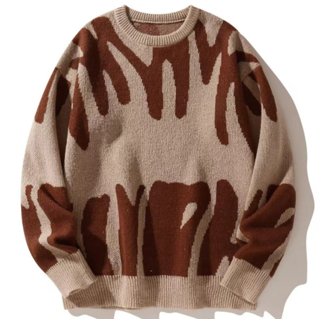 Levoire | Grandes tailles pull pour hommes Kaki