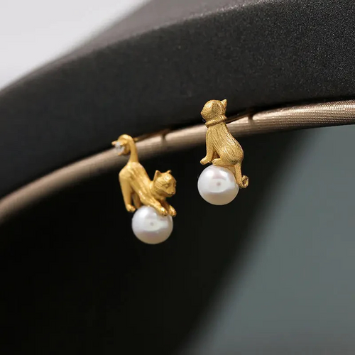 Levoire | Perle Mit Kat Boucles D'Oreilles