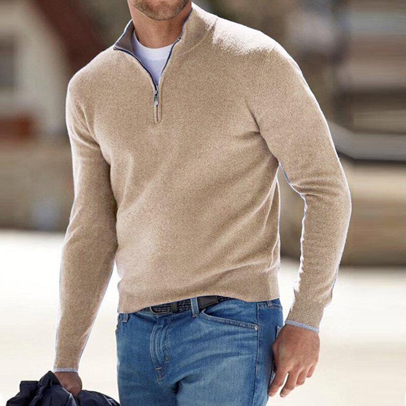Levoire | Pull Zippé Beige