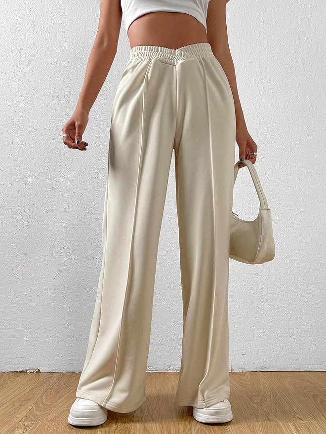 Levoire | Pantalons D'Été Larges Pour Femmes Beige