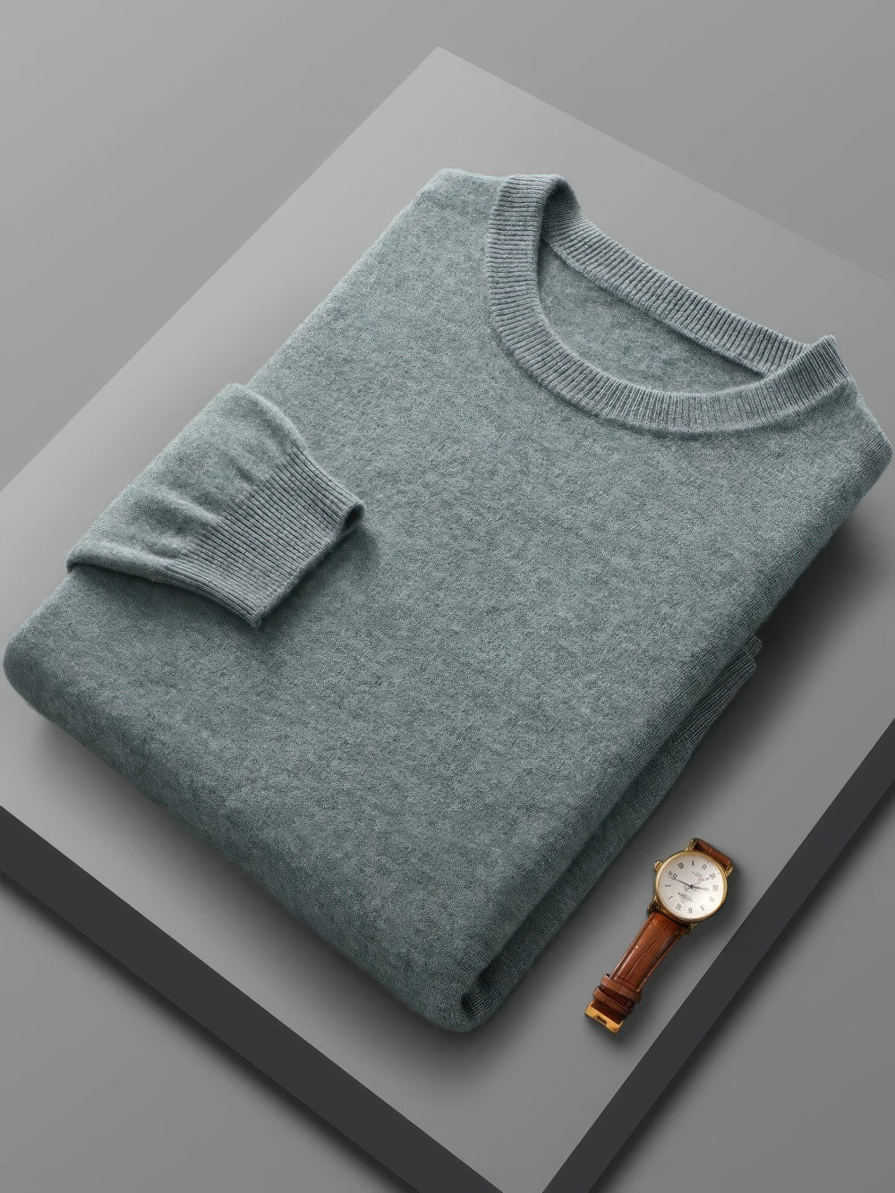 Levoire | Pull À Col Roulé Pour Hommes Avec Un Design Classique Moderne Vert