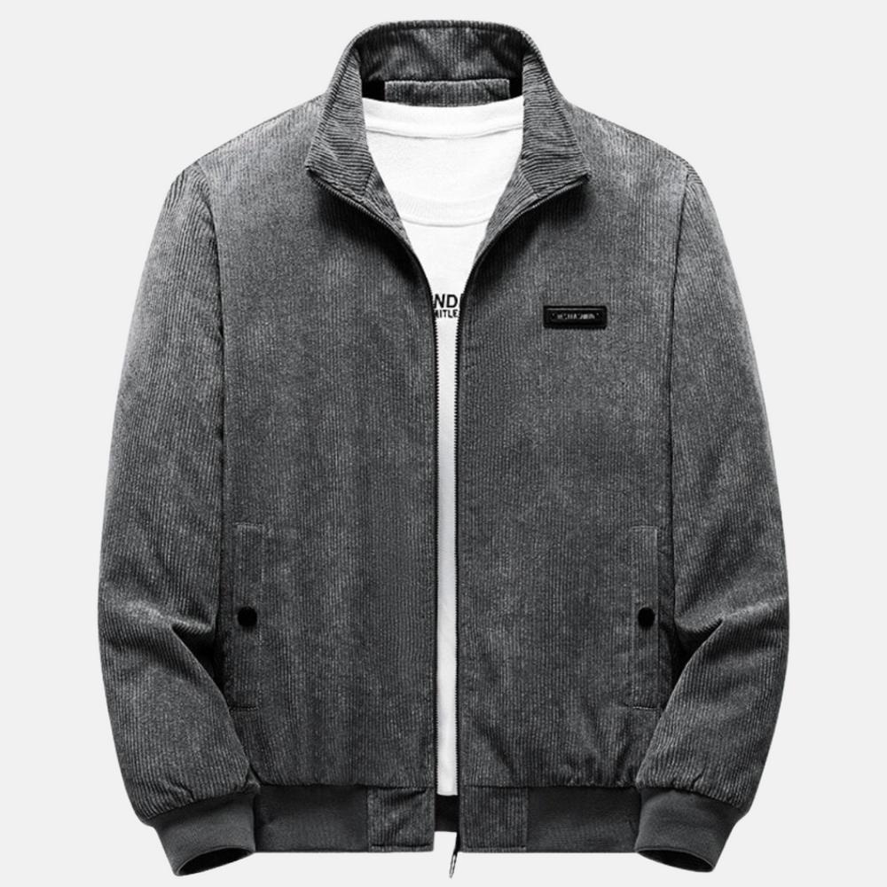 Levoire | Veste En Velours Côtelé Rétro Gris