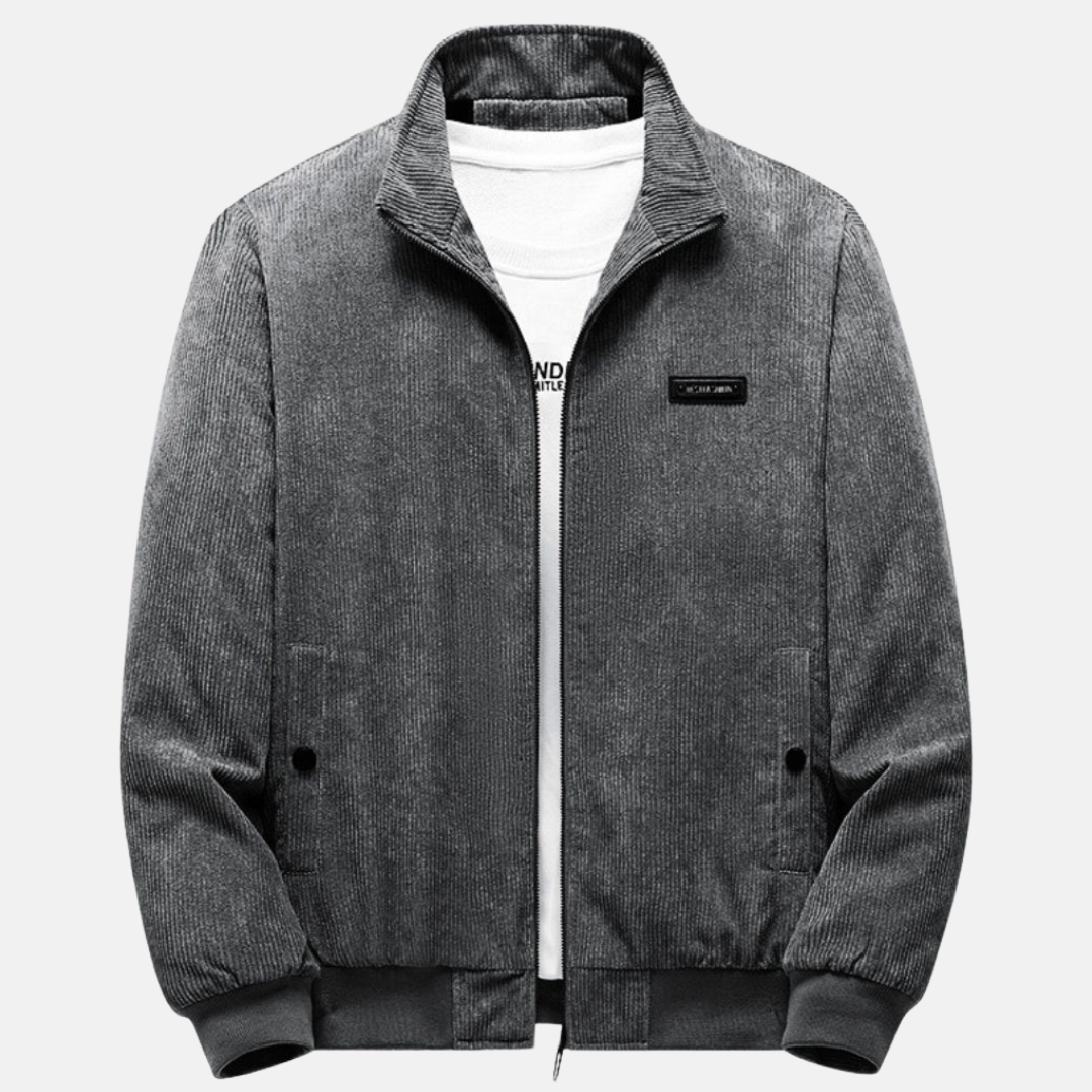 Levoire | Veste En Velours Côtelé Rétro Gris
