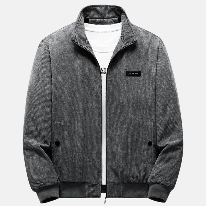 Levoire | Veste En Velours Côtelé Rétro Gris