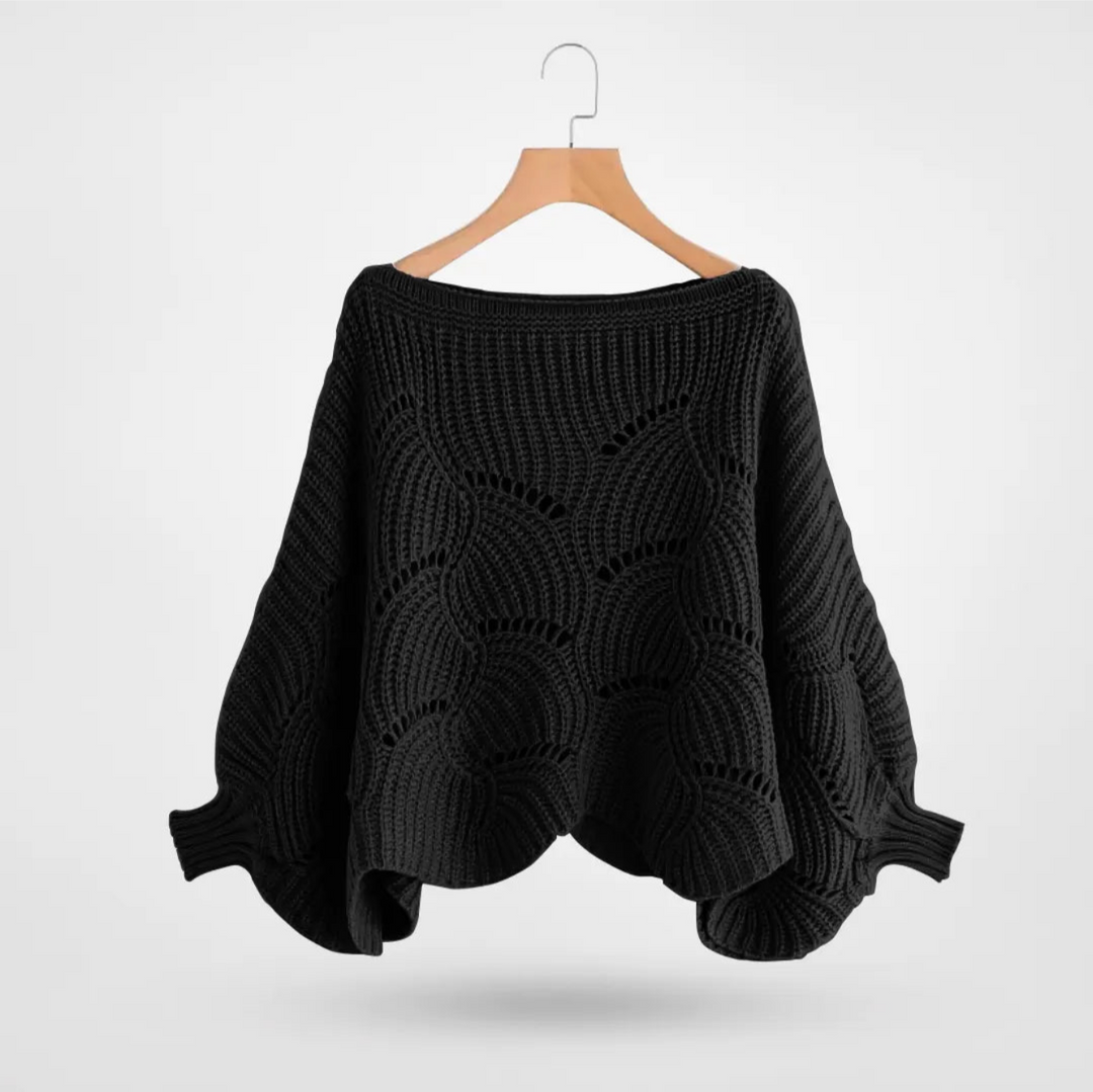 Levoire | Pull Long Manche Femmes Chaud Hiver Noir Taille unique
