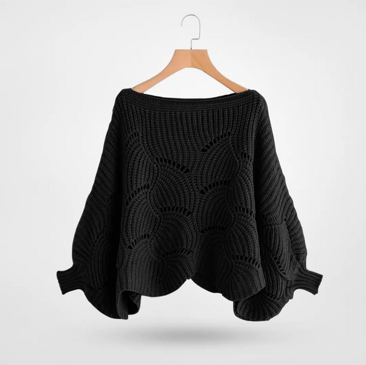Levoire | Pull Long Manche Femmes Chaud Hiver Noir Taille unique